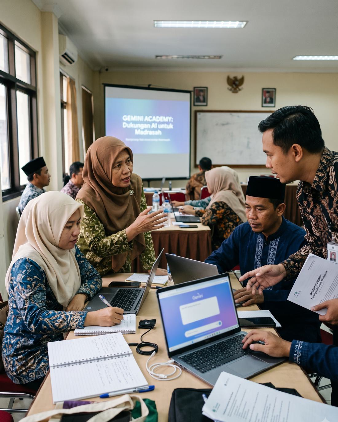 Sesi pelatihan Gemini Academy bersama guru madrasah